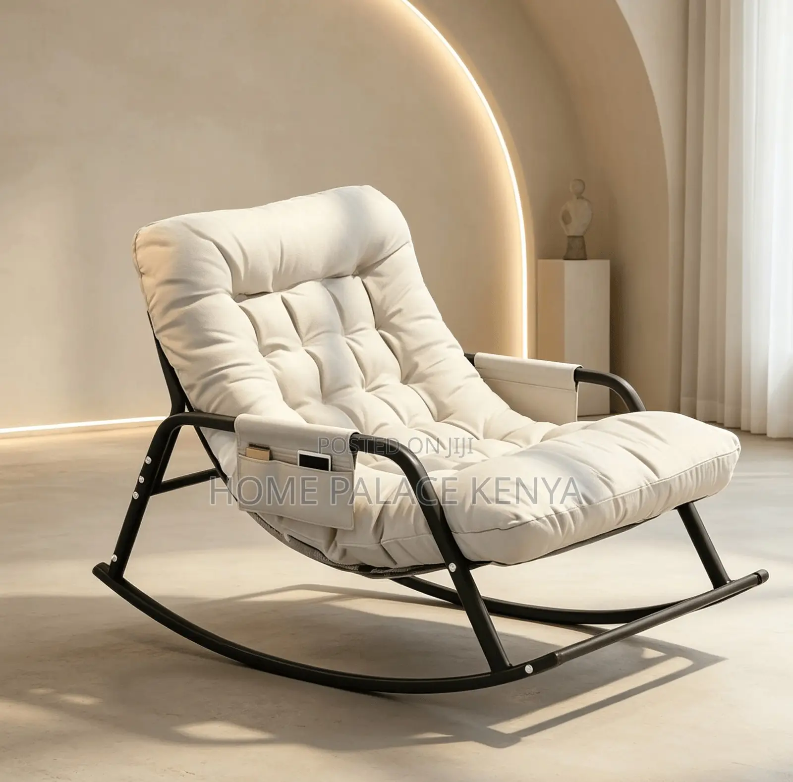Rocking Chair: Double Rocking Floor Loveseat