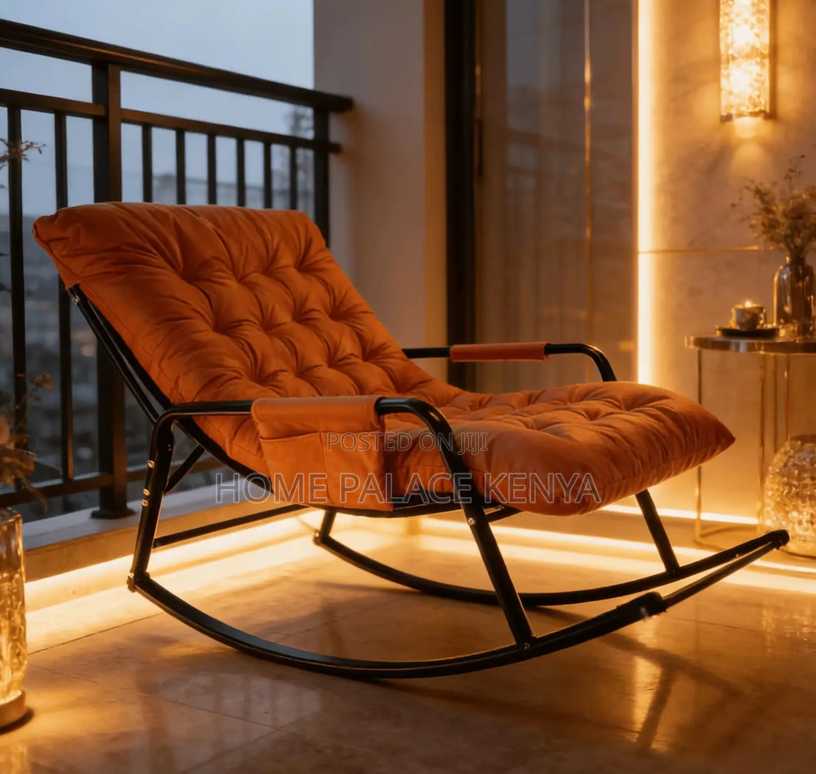 Rocking Chair: Double Rocking Floor Loveseat