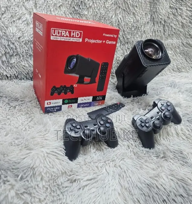 Hy320 Portable Projector 1080p Smart Projector With Game Controller