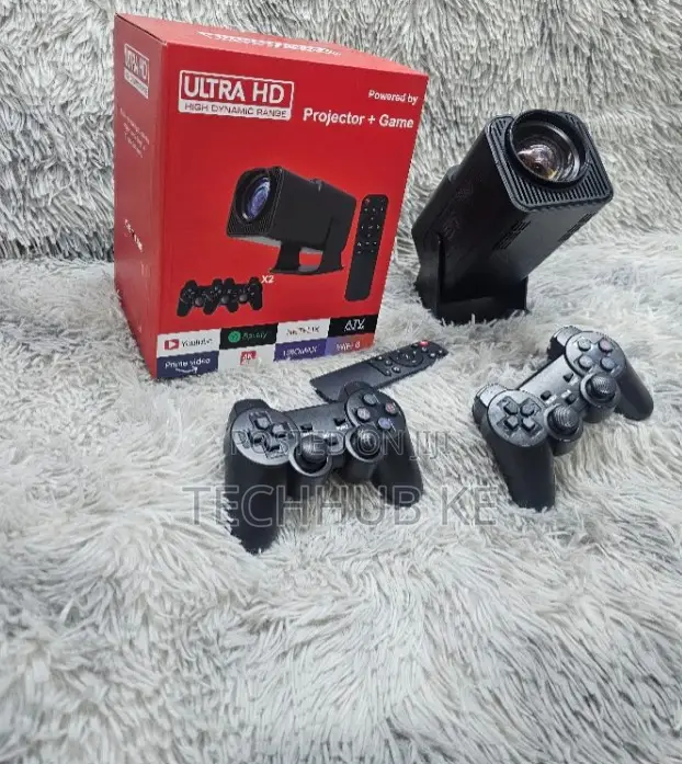 Hy320 Portable Projector 1080p Smart Projector With Game Controller