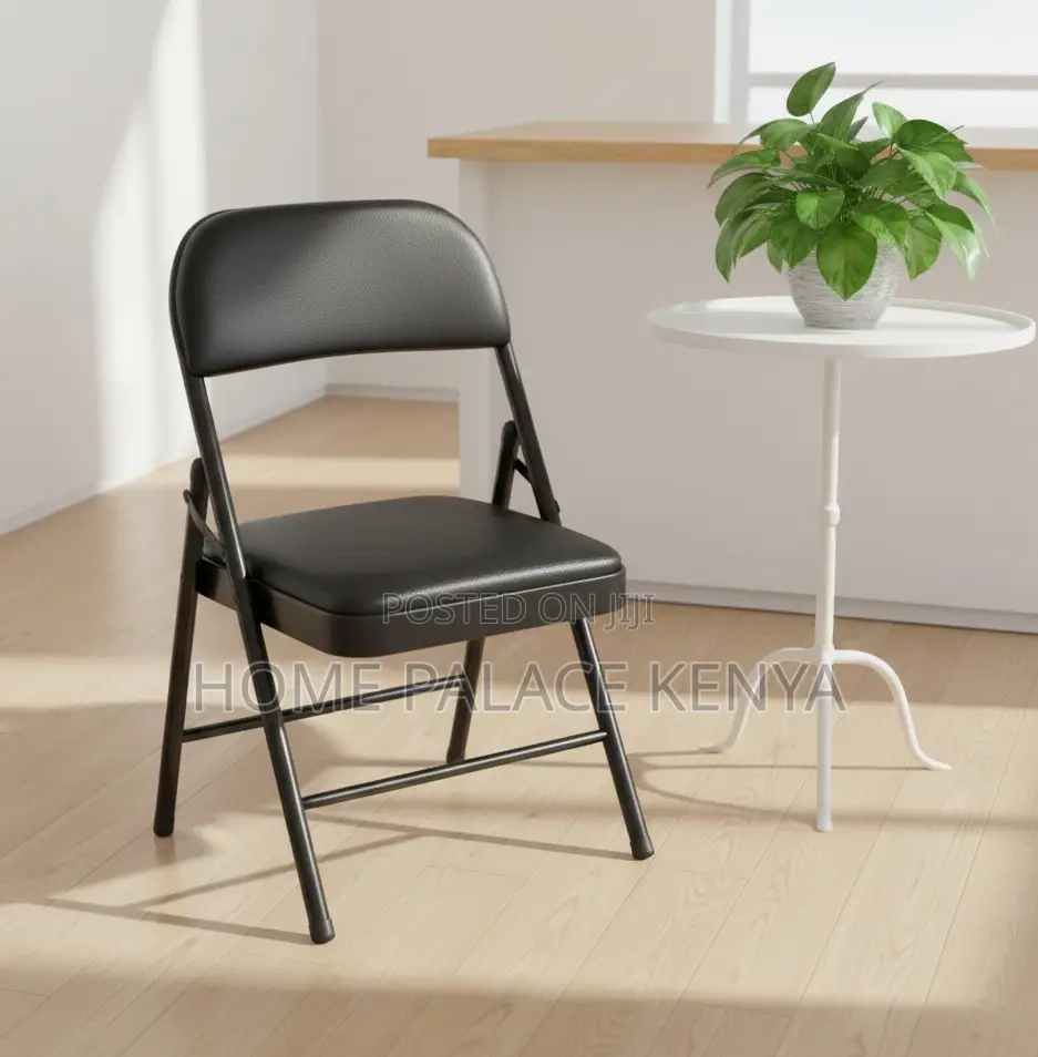 Foldable Chair: Comfortable Leather Guest Waiting Chair