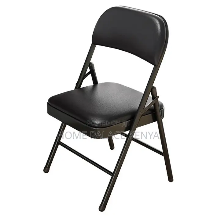 Foldable Chair: Comfortable Leather Guest Waiting Chair