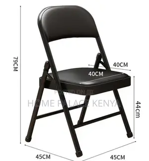Foldable Chair: Comfortable Leather Guest Waiting Chair