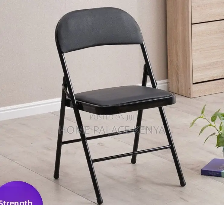 Foldable Chair: Comfortable Leather Guest Waiting Chair
