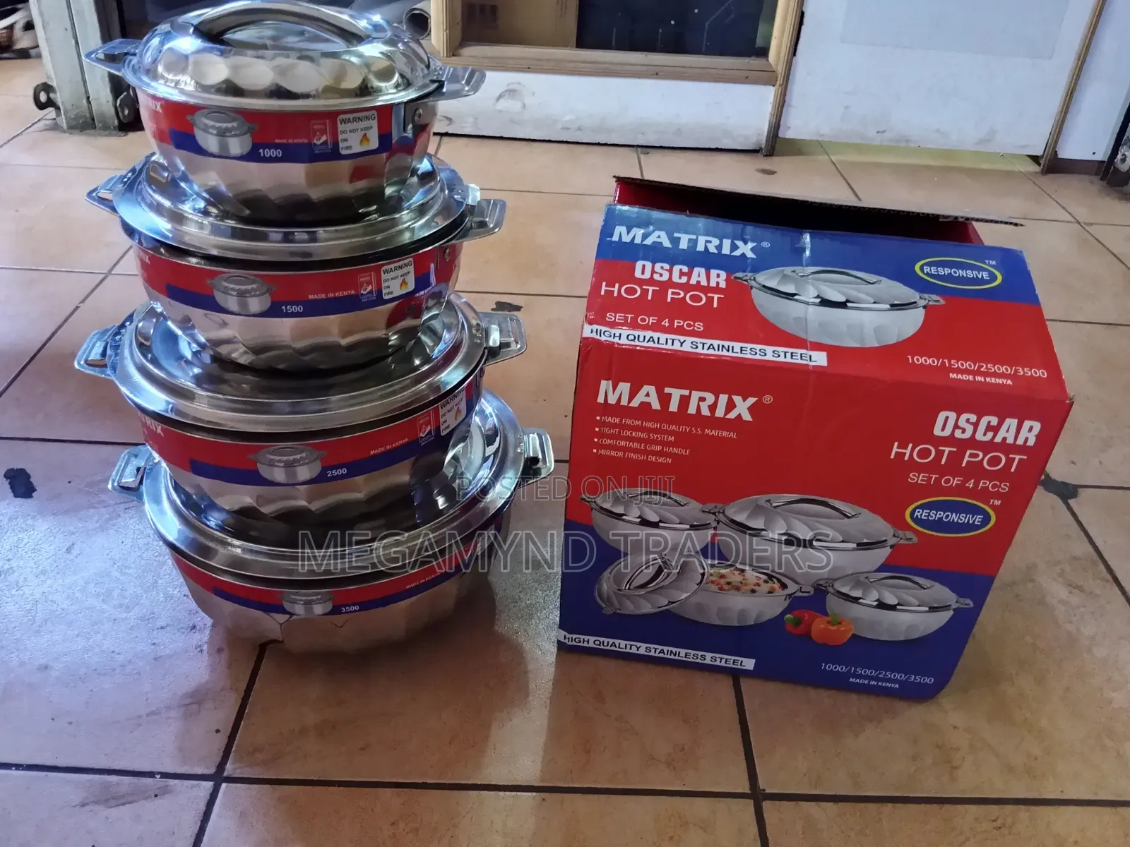 4pc Stainless Steel Hot Pot / Hotpot Stainless Steel