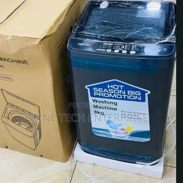 Decho 8kg Top Load Fully Automatic Washing Machine .