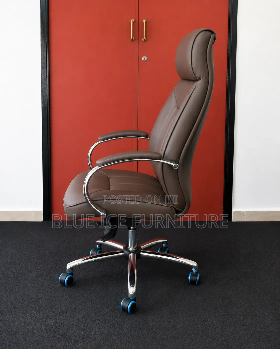 High Back Executive Office Chair-Premium Brown Chair