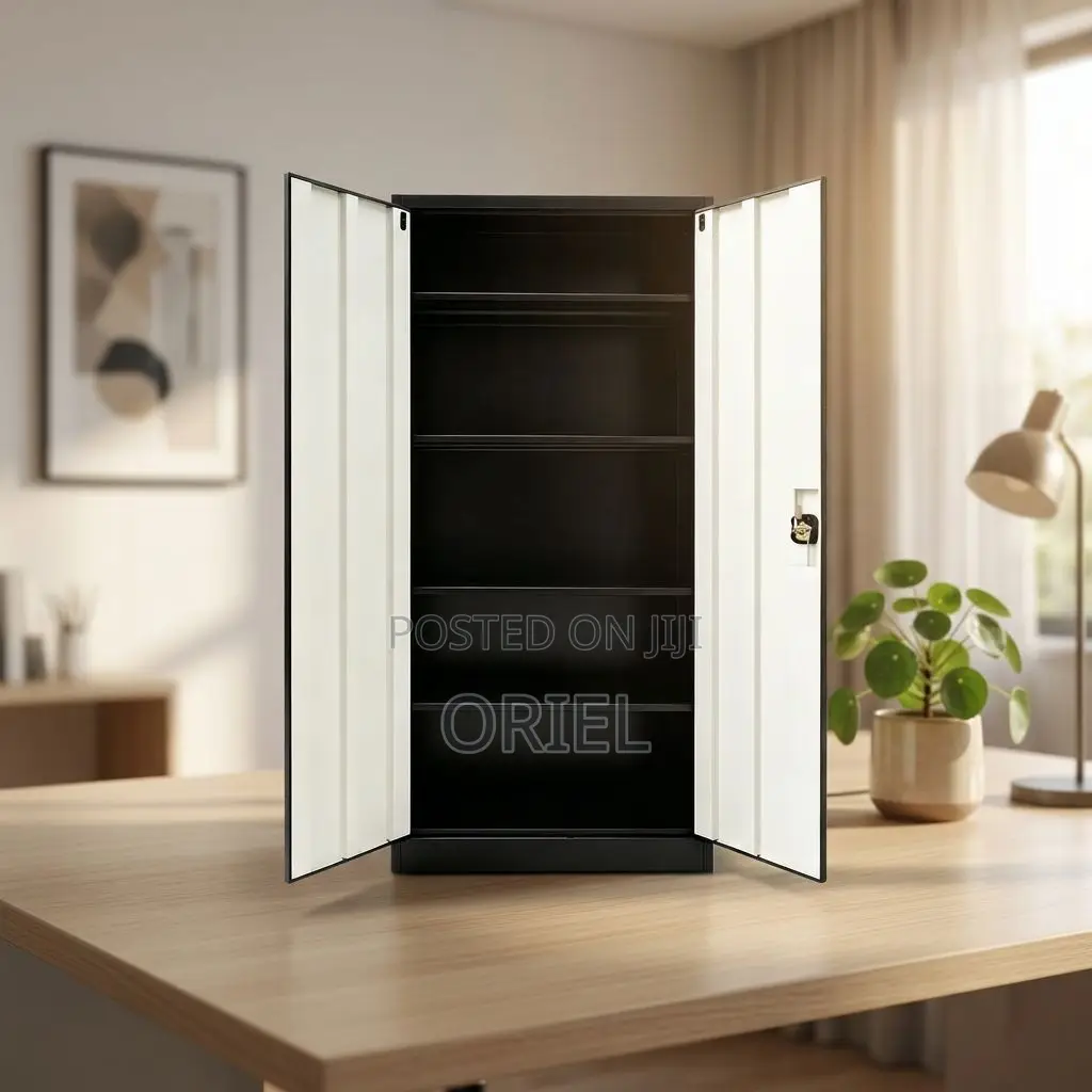 Office Cabinet : Lockable Two-Door Steel Filing Cabinet