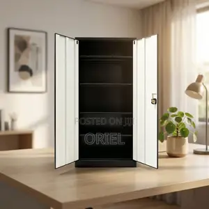 Office Cabinet : Lockable Two-Door Steel Filing Cabinet