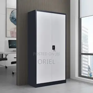 Office Cabinet : Lockable Two-Door Steel Filing Cabinet