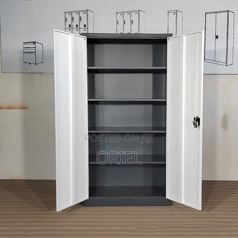 Office Cabinet : Lockable Two-Door Steel Filing Cabinet