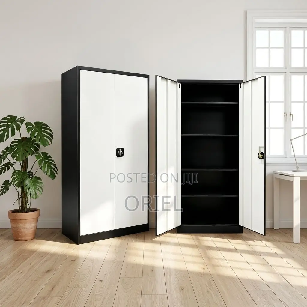 Office Cabinet : Lockable Two-Door Steel Filing Cabinet
