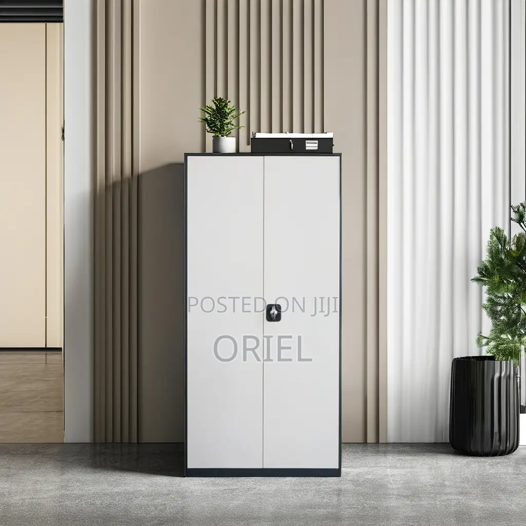 Office Cabinet : Lockable Two-Door Steel Filing Cabinet