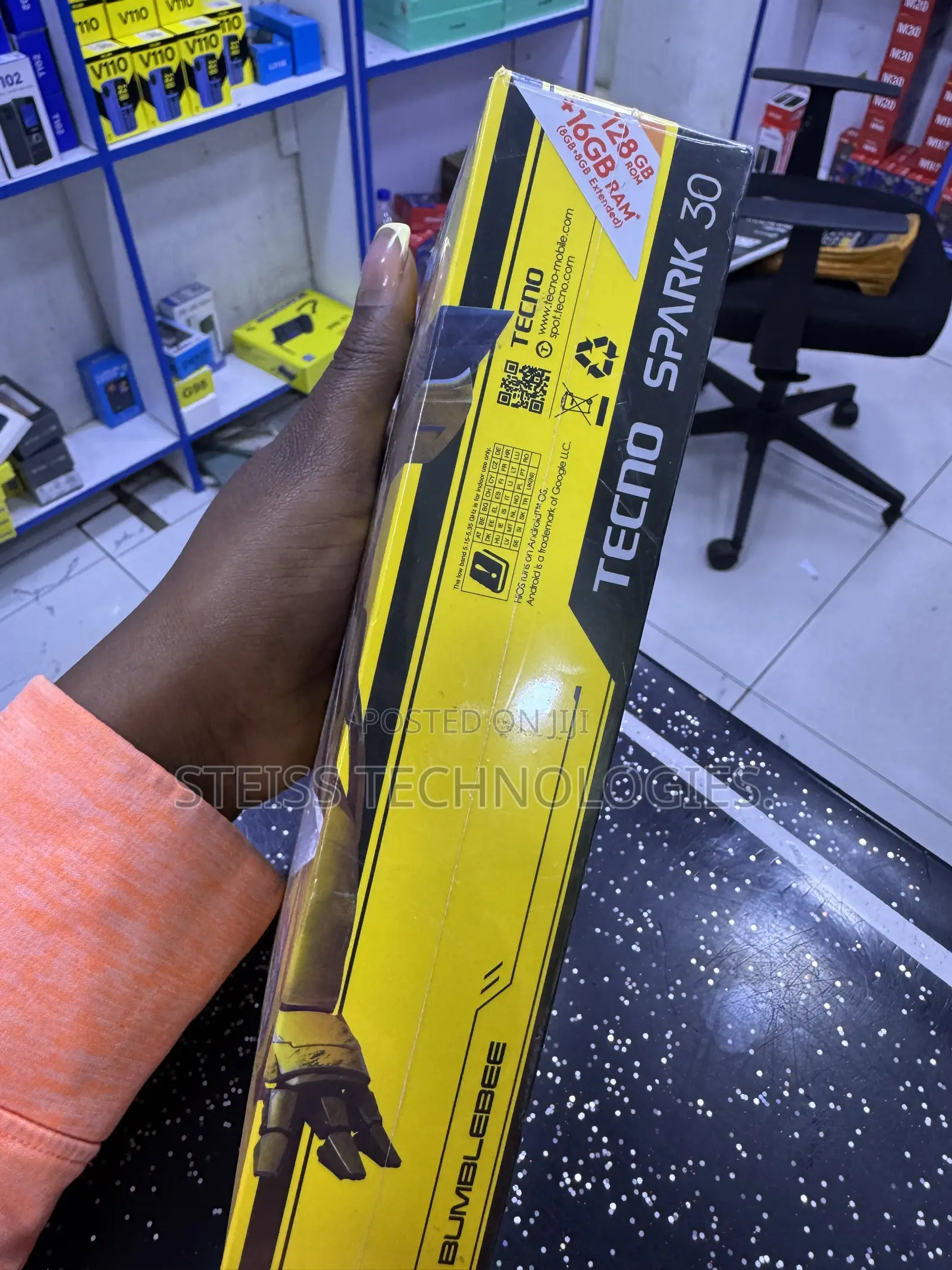 New Tecno Spark 30 128 GB Black