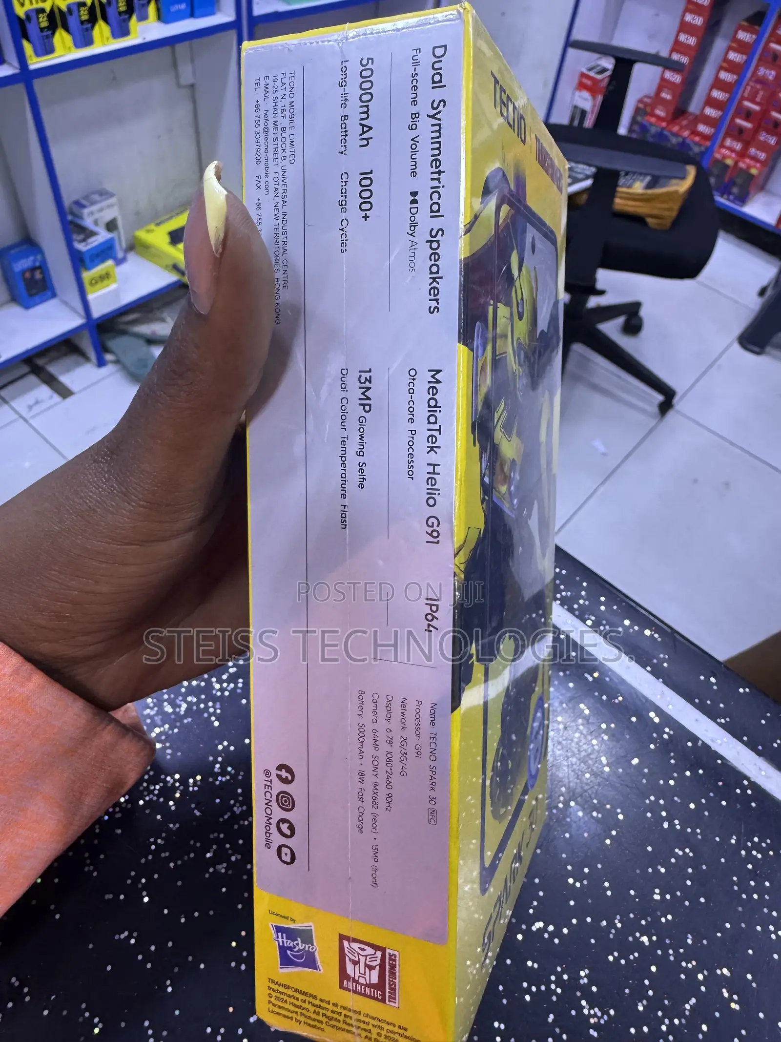 New Tecno Spark 30 128 GB Black