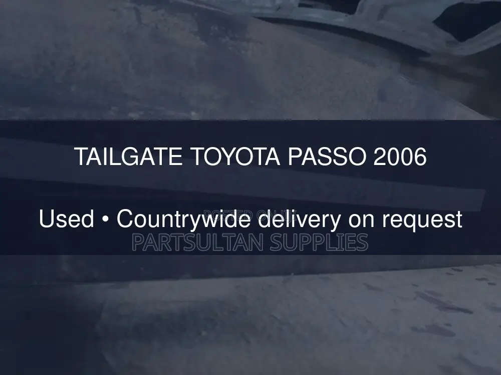 Tailgate Toyota Passo 2006