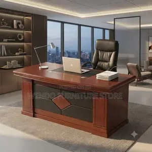 Office Desk; 1.8 Meters Mahogany Finished Executive Prestige Desk