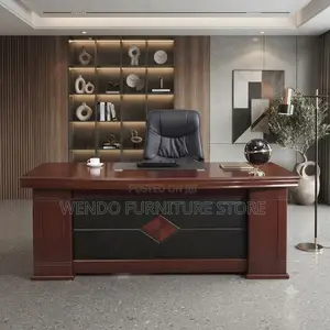 Office Desk; 1.8 Meters Mahogany Finished Executive Prestige Desk
