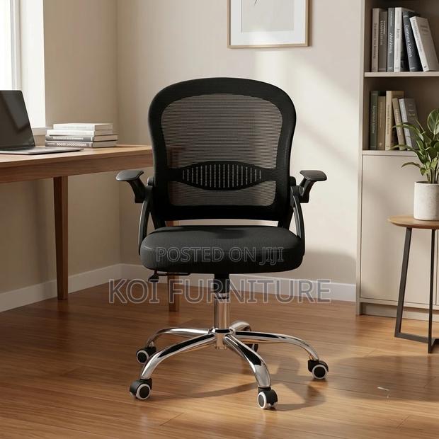 Office Chairs; Mid Back Ergonomic Swivel Office Chairs - thumbnail 4