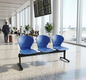 Office Bench : 3-Seater Plastic Waiting Linked Bench