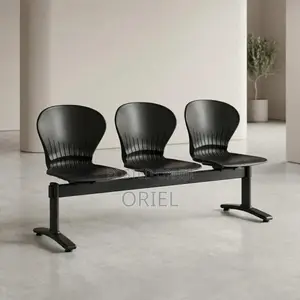 Office Bench : 3-Seater Plastic Waiting Linked Bench