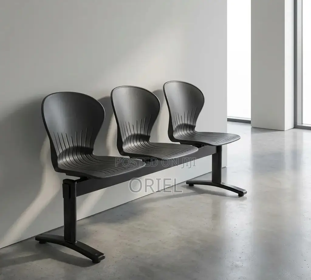 Office Bench : 3-Seater Plastic Waiting Linked Bench