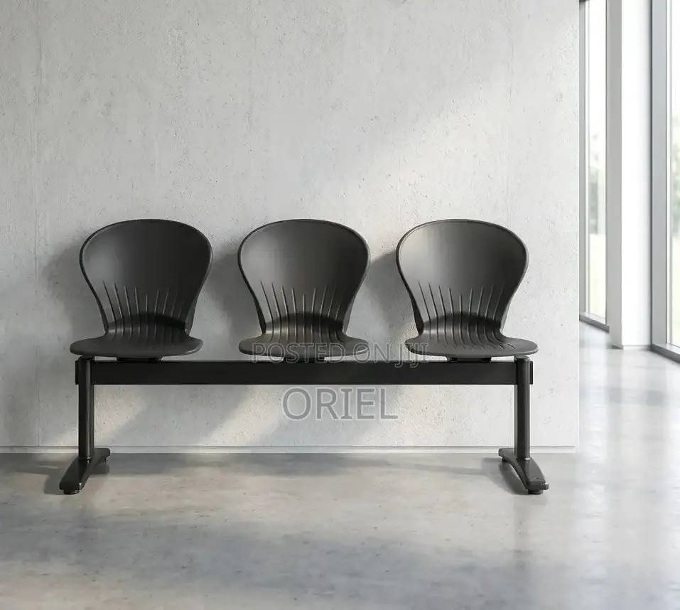 Office Bench : 3-Seater Plastic Waiting Linked Bench