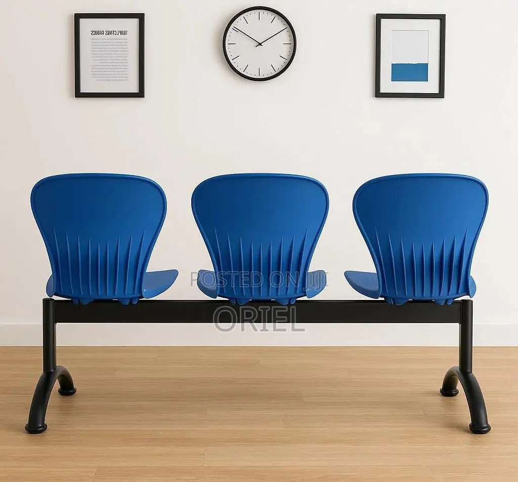 Office Bench : 3-Seater Plastic Waiting Linked Bench
