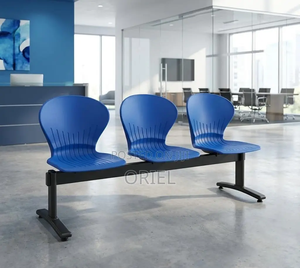 Office Bench : 3-Seater Plastic Waiting Linked Bench