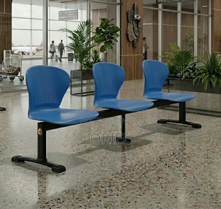 Office Bench : 3-Seater Plastic Waiting Linked Bench