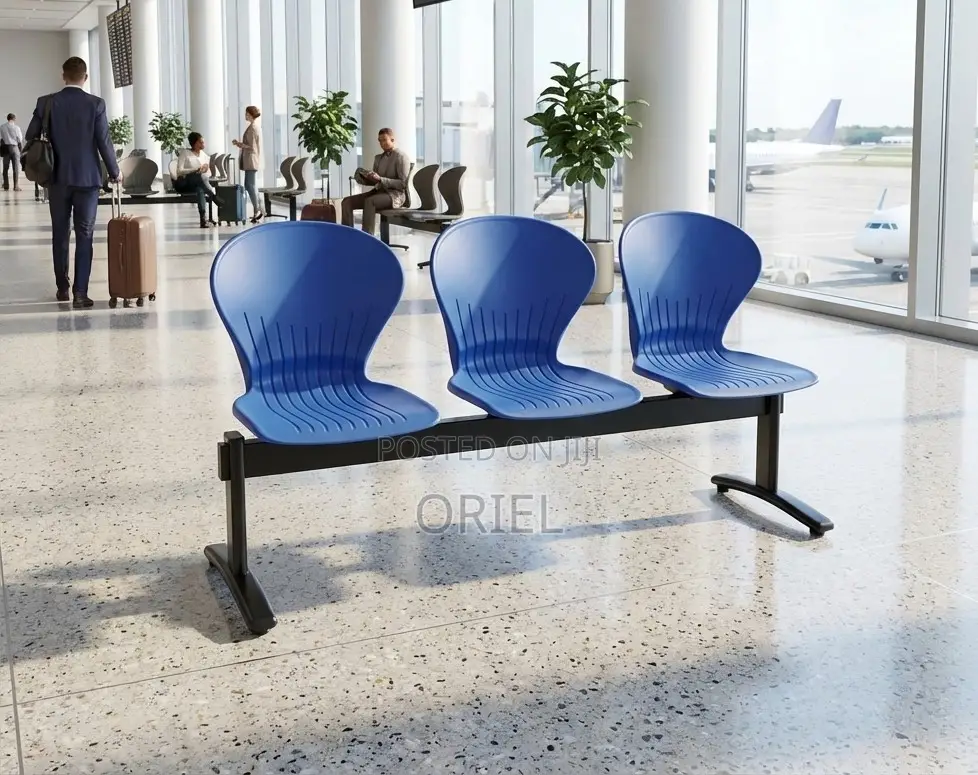 Office Bench : 3-Seater Plastic Waiting Linked Bench