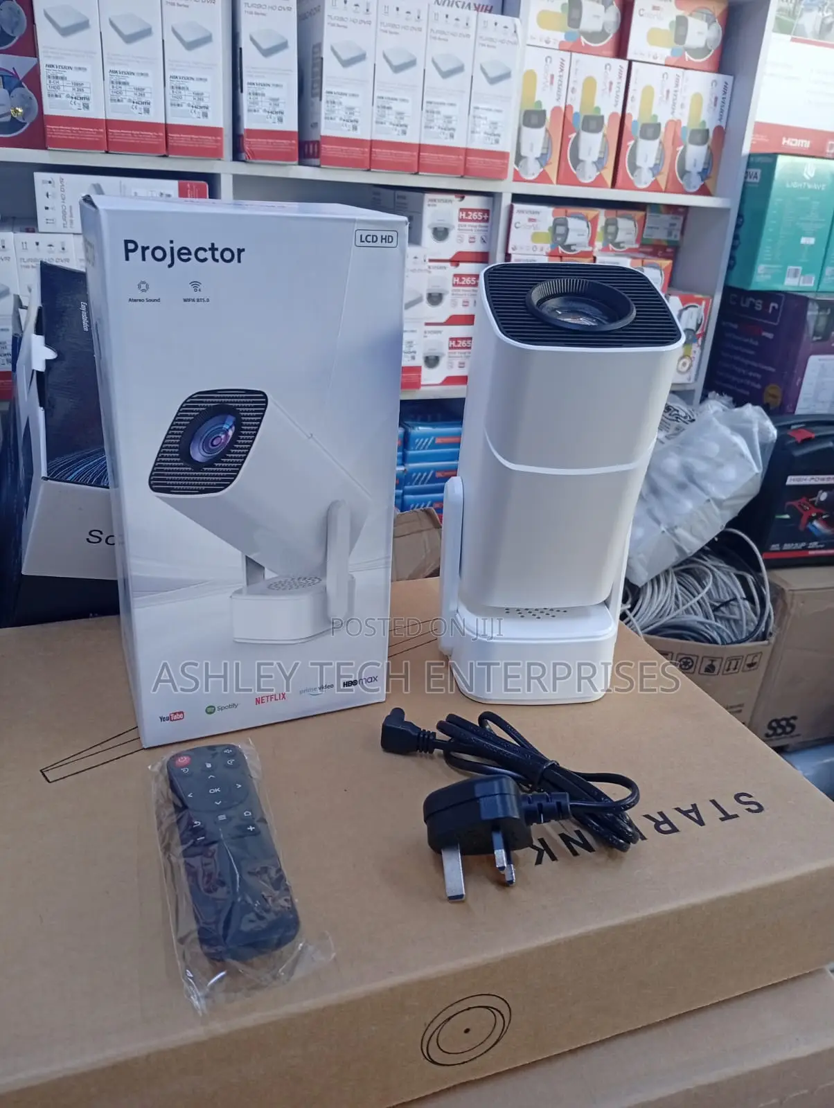 New PowerMax F800 Android 13 Projector – WiFi Bluetooth Projector
