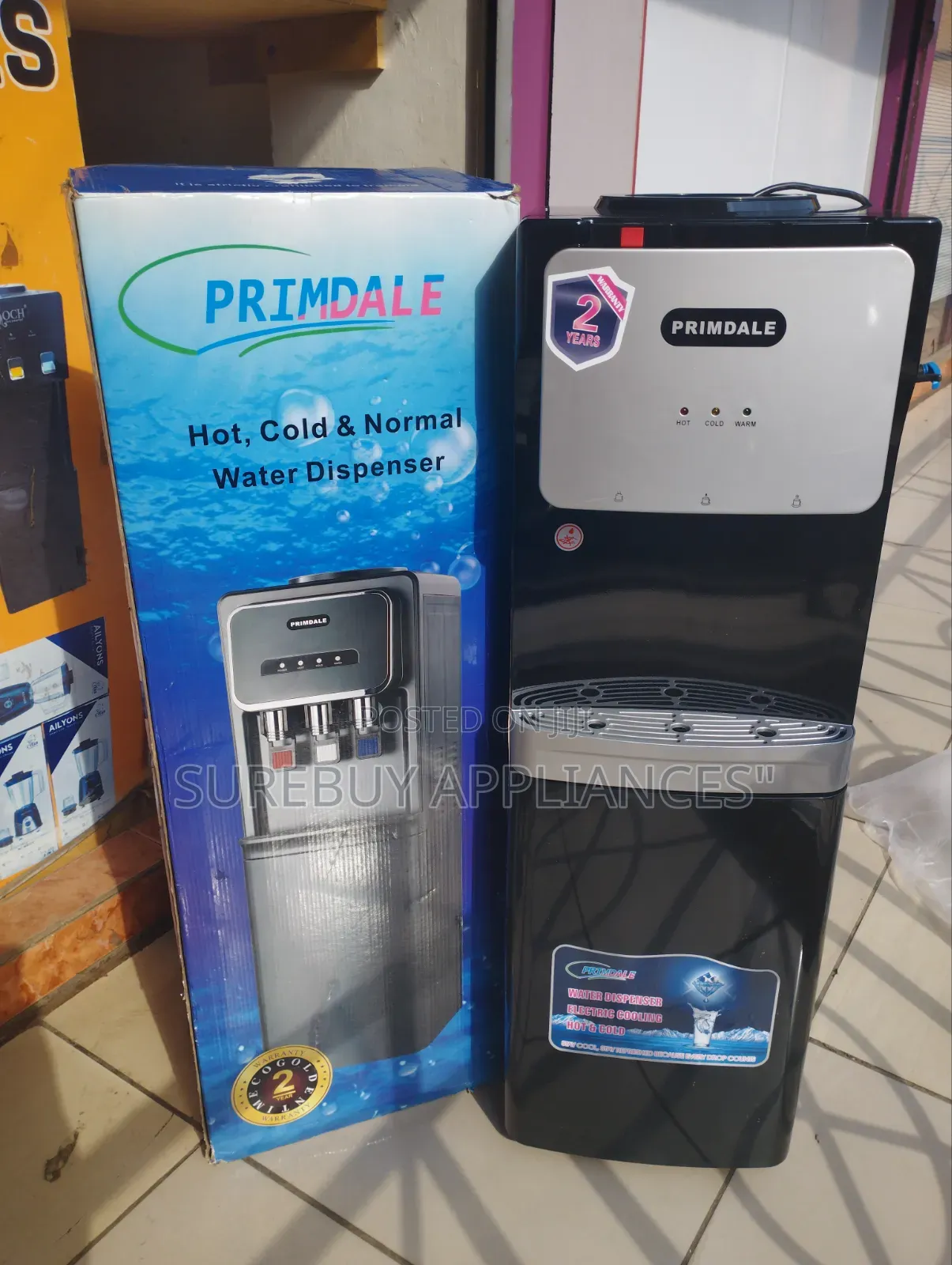 Hot, Cold and Normal Top Load Primdale Dispenser
