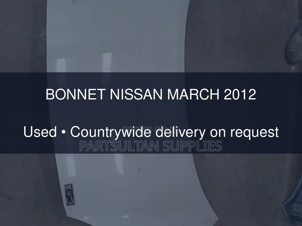 Bonnet Nissan March 2012