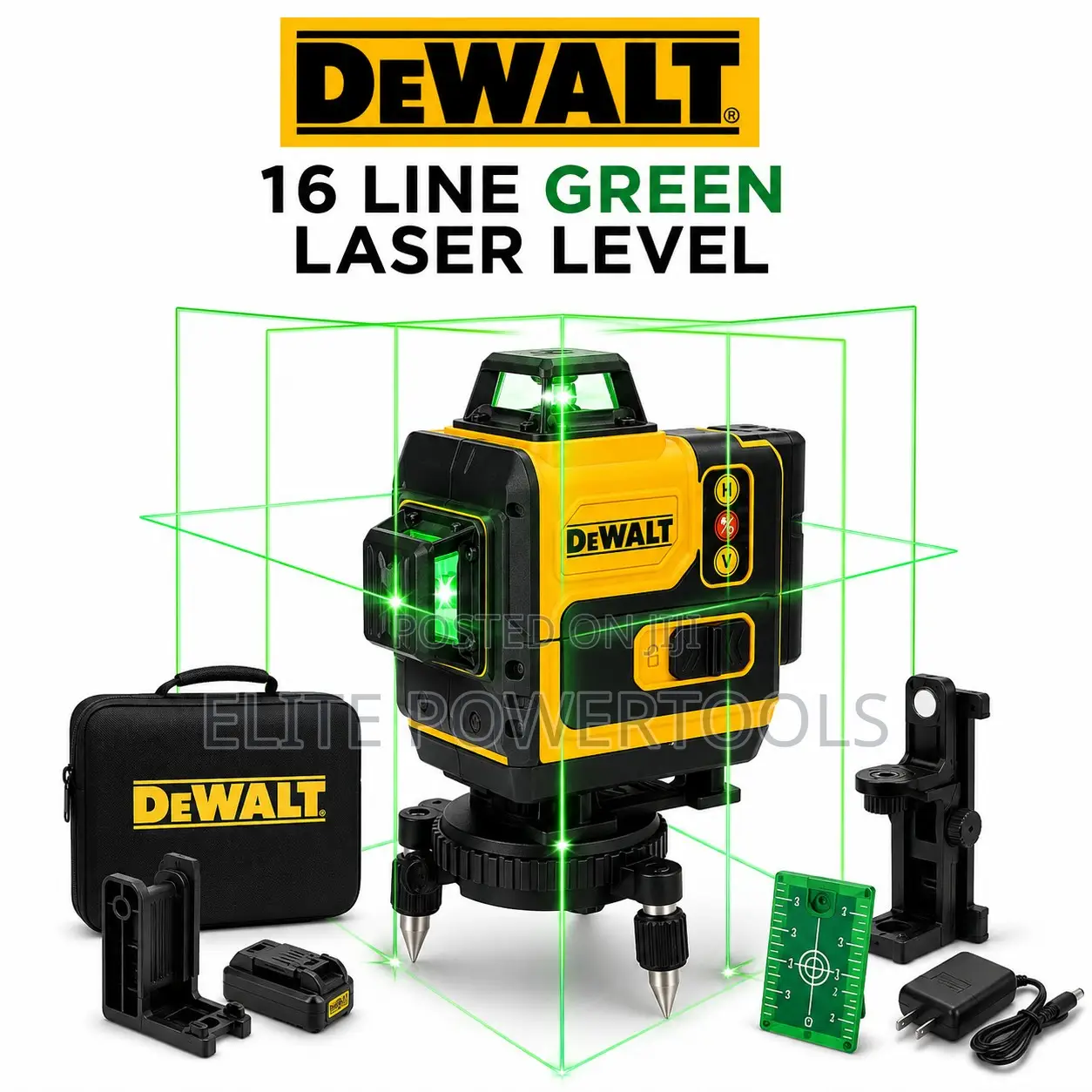 Professional DeWalt 16 Line Green Laser Level