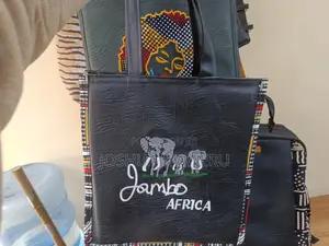Jambo Africa Rexine Leather Tote Bg