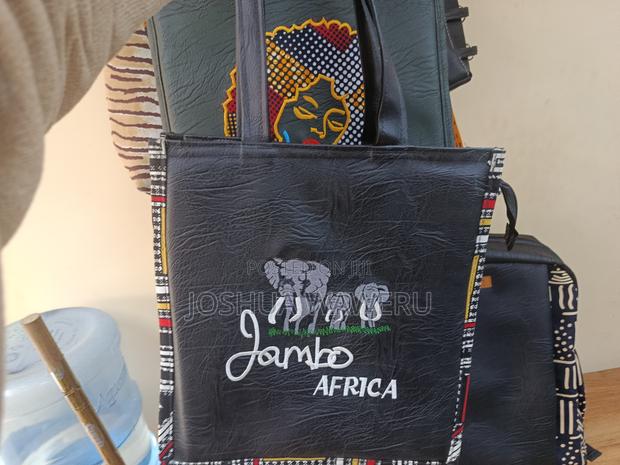 Jambo Africa Rexine Leather Tote Bg