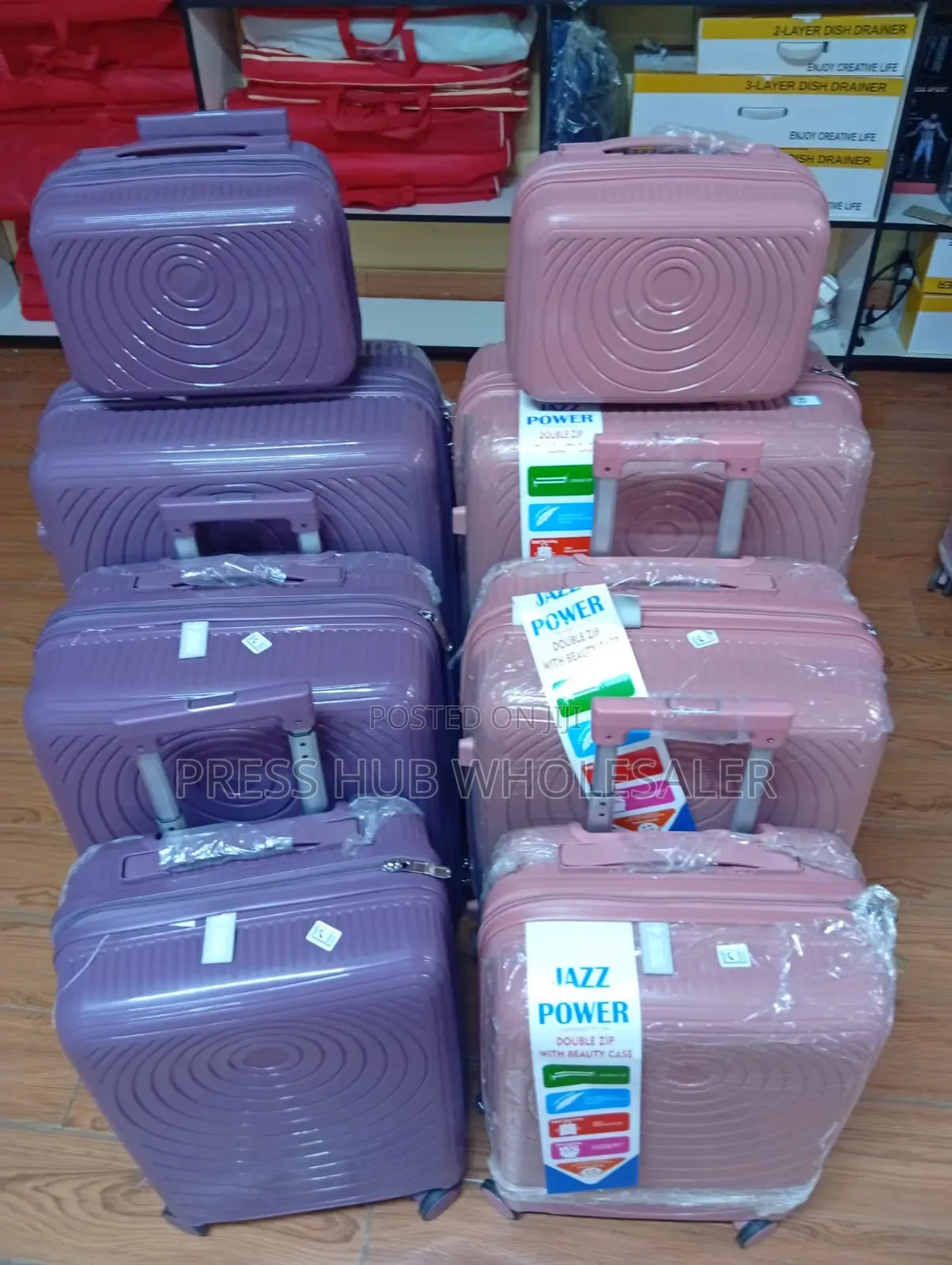 4in1 Luxury Travel Luggage Set With 360° Wheels –