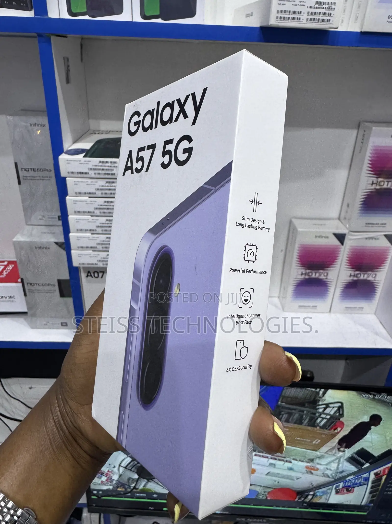 New Samsung Galaxy A57 128 GB Purple