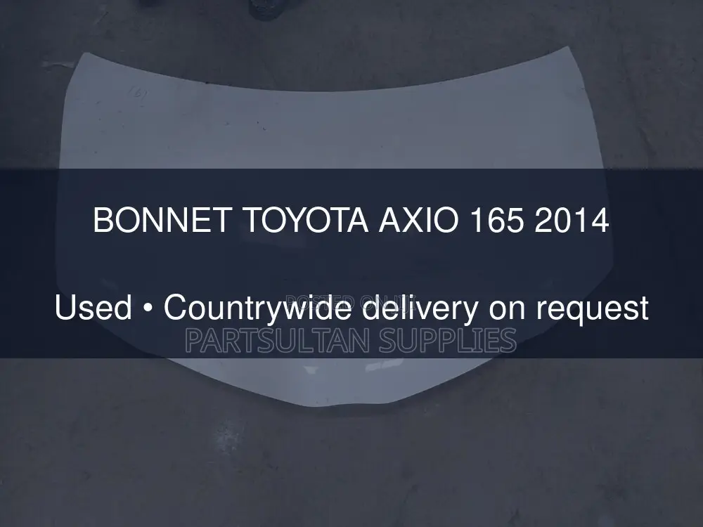 Bonnet Toyota Axio 165 2014