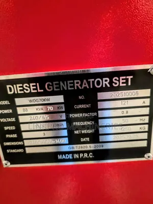 Windsor UK 90kva/70kw Water Cooled Diesel Generator With Inbuilt ATS