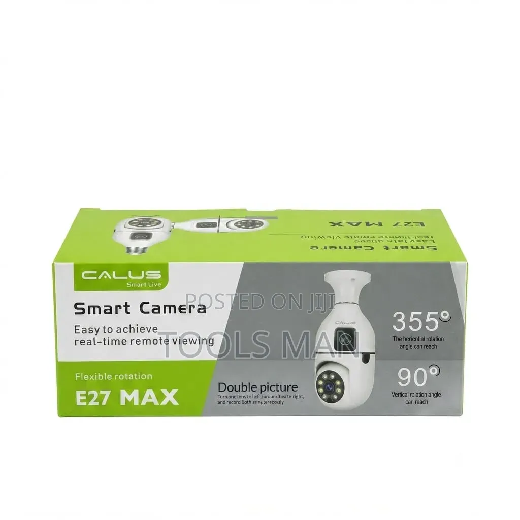 Calus E27 Max Dual Lens Smart WiFi Bulb Security Camera.