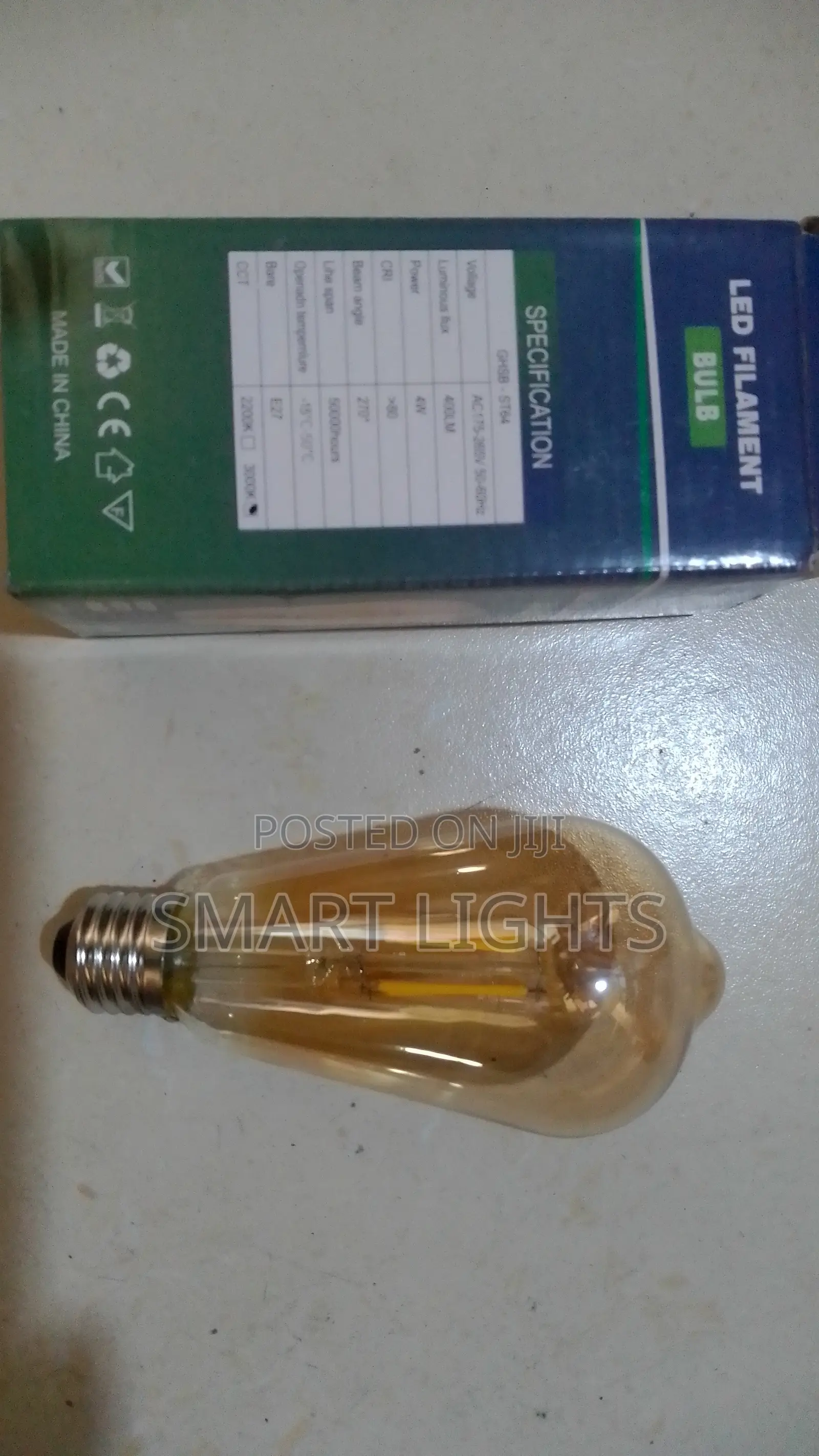 Vintage E27 LED Filament Bulb-Warm White Edison Decorative Light
