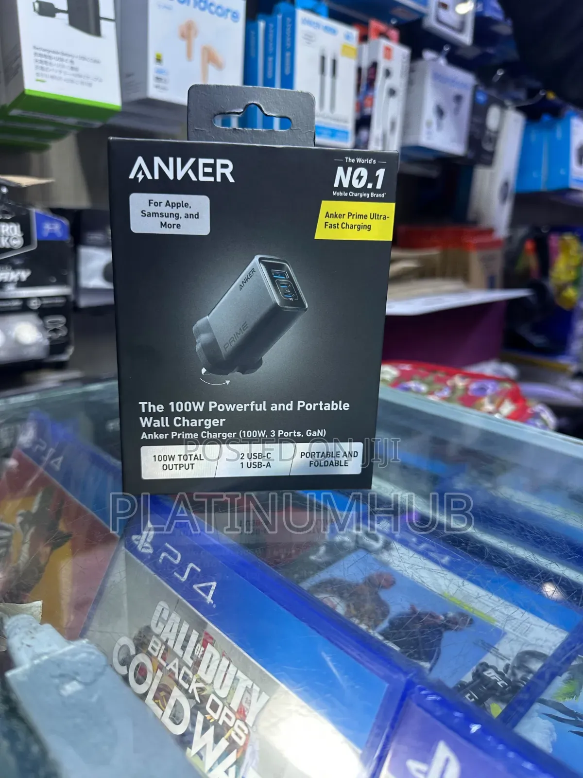 Anker Prime Ultra Fast Charging 100Watts Wall Charger Head (3ports)
