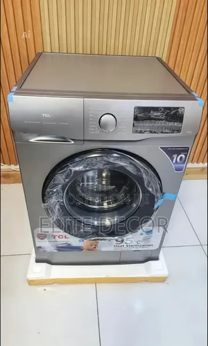 TCL P612FLG 12KG Front Load Wash Spin Machine – Steam, 1400RPM