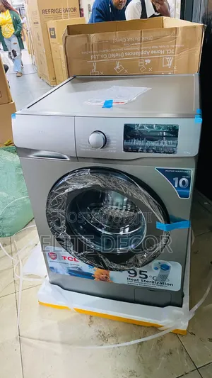 TCL P612FLG 12KG Front Load Wash Spin Machine – Steam, 1400RPM