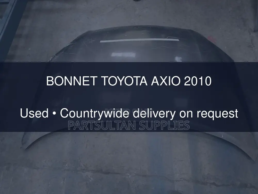 Bonnet Toyota Axio 2010