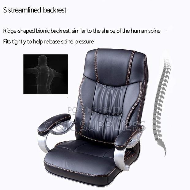Leather Office Task Chair With Armrest - thumbnail 5