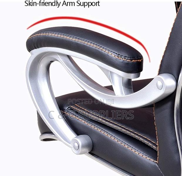 Leather Office Task Chair With Armrest - thumbnail 6