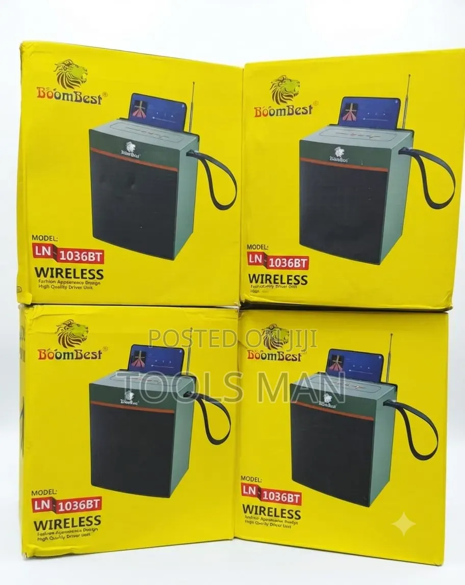 BoomBest LN-1036BT Wireless Bluetooth Speaker With Phone Holder.